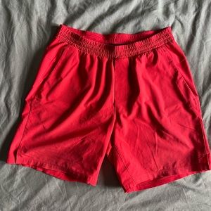 Men's Medium Red Lululemon Channel Cross Swim Shorts 5" Inseam
